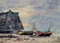 Boudin, Eugene - Etretat, The Cliff of Aval